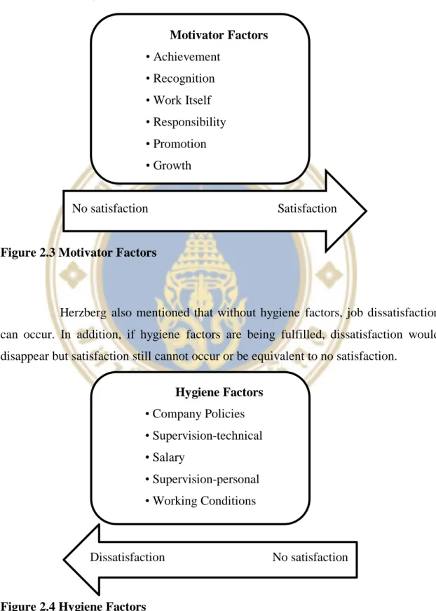 Figure 2.3 Motivator Factors 