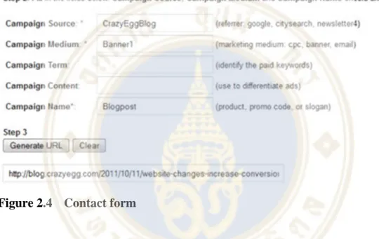 Figure 2.4  Contact form 
