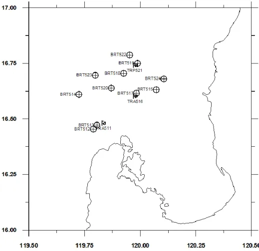 Figure 2. Beam trawl and deep-sea trap sampling stations.  
