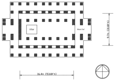 Fig. 2. Floor plan of the Old temple. 