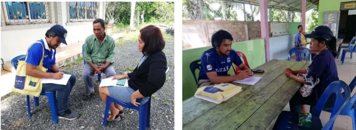 Fig 15. Data collection on Gender Dimension in the Value Chain of Small-scale Marine      aquaculture Surat Thani, Thailand (28-30 August 2020) 