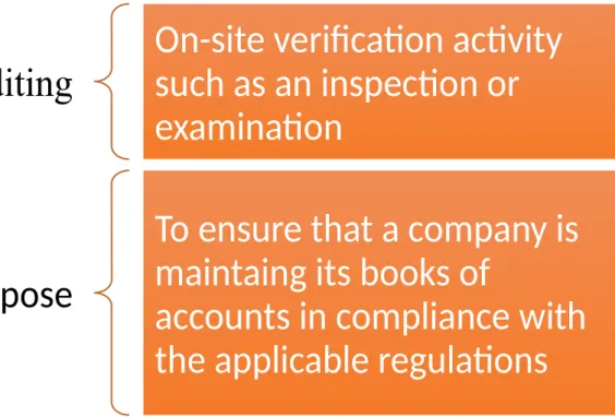 Figure 2-1 Auditing & its purpose