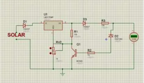 Figure 2.7: Solar Charger Controller Circuit 