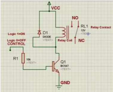 Figure 2.12: Transistor Switching Circuit. 