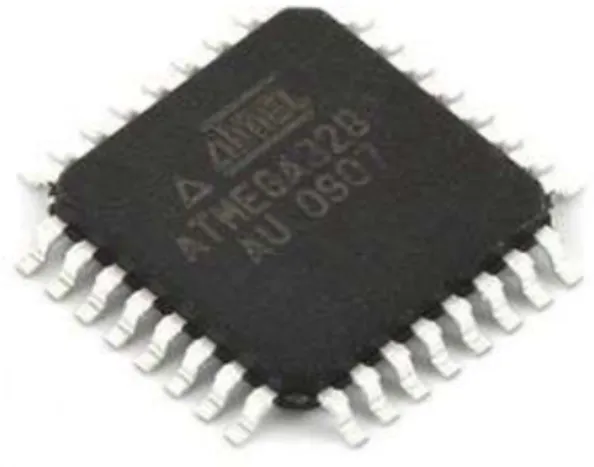 Figure 3.4: Microcontroller IC AT mega 328p 