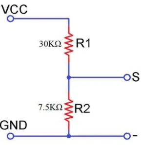 Figure 2.6: Voltage Sensor Schematic     
