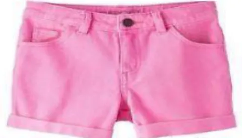 Fig: Bubblegum denim shorts 