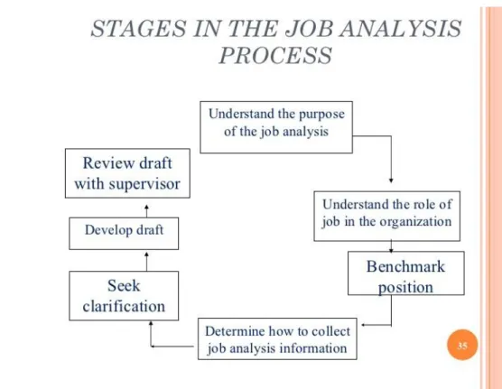 Fig 1: Stages in the job analysis process.  