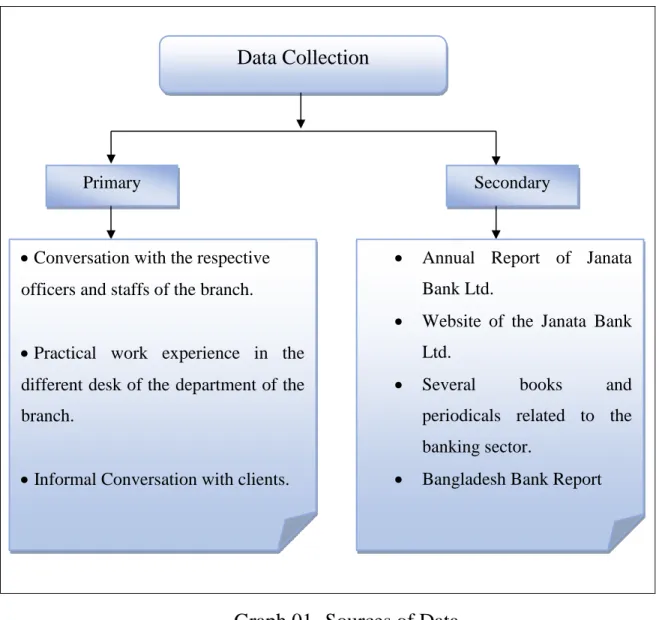 Graph 01- Sources of Data 