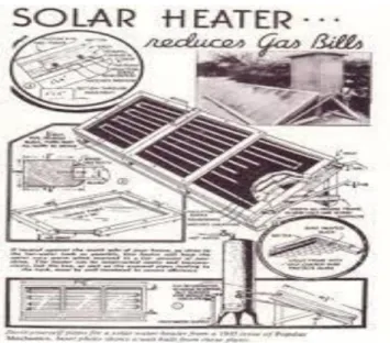 Figure 1.1: Solar heat collector in 1770 