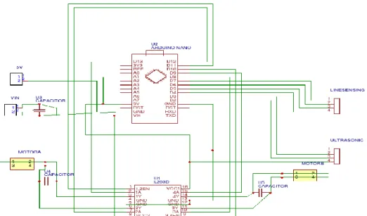 Figure 2.10 - Schematics of Arduino to L293D Connection 