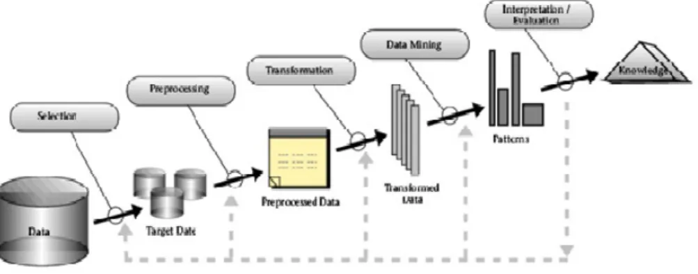 Figure 2.1: an overview of data mining process [1]