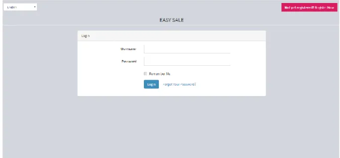 Figure 4.1.3 shows the Login page of the system 