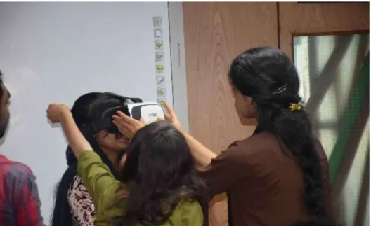Fig. 4.1: Students Wired the VR Device 