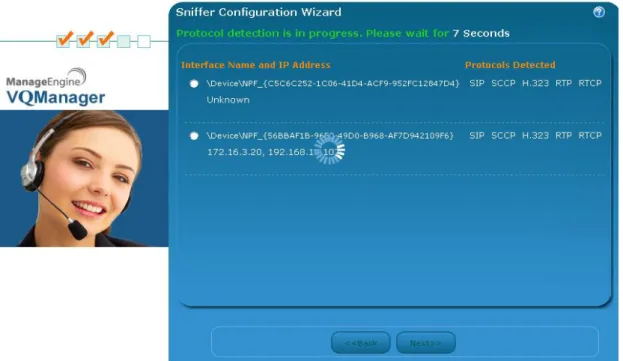Figure 4.4: Sniffer Configuration section for Interface and IP address selection. 