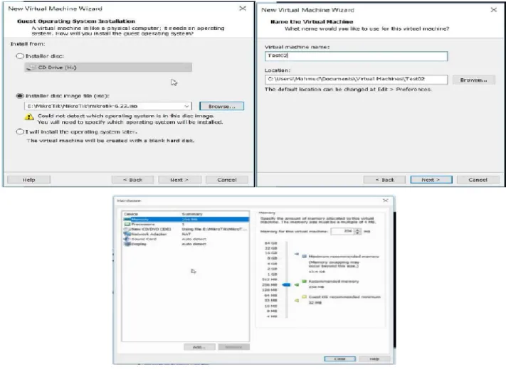 Figure 3.12: MikroTik OS VMware Configuration. 