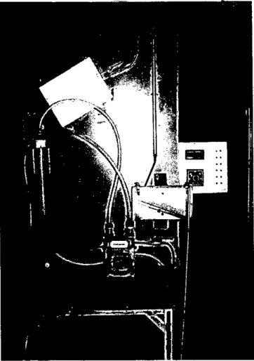 Fig. 3.7: Photograph of the gas flow meter, rotameter, manometer etc.