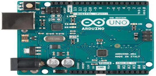 Figure 4.2.2: Arduino UNO Microcontroller [5]