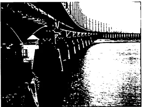 Figure 4.2: Side view of the Jamuna Multipurpose Bridge