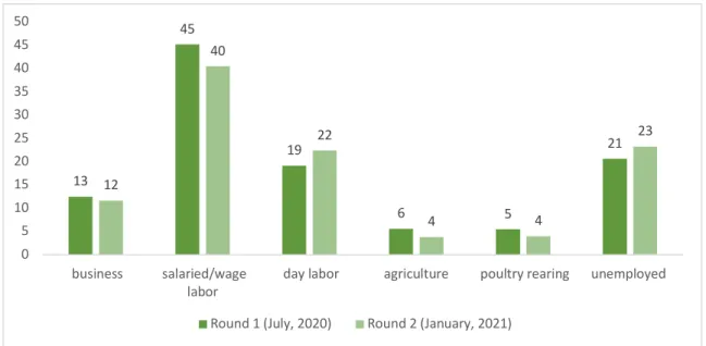 Figure 29: Occupation of Workers (Round 1 vs Round 2) 13