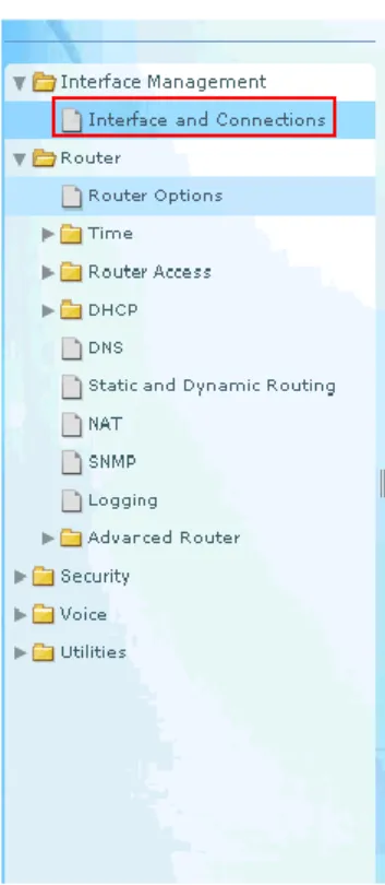 Figure 3. 3 : Select Interface and connection 
