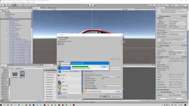 Figure 5.1: Build “AR Virtual Car Showroom” 