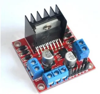 Fig 3.3: L298N Dual H-bridge Motor Controller. 