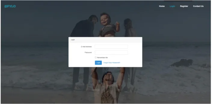 Figure 4.3.3: login page 