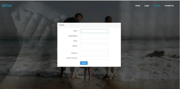 Figure 4.3.3: Registration page 