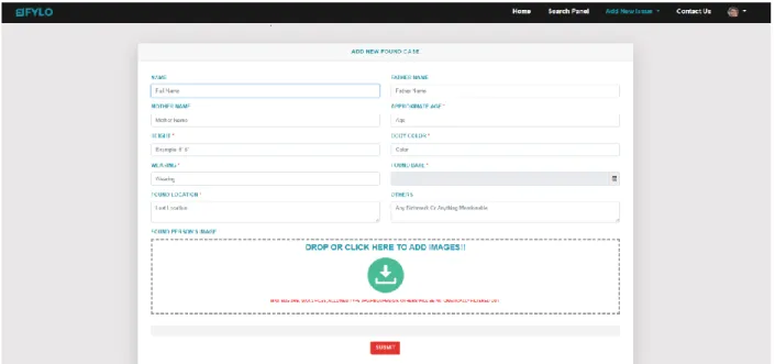 Figure 4.3.7: found issue page 