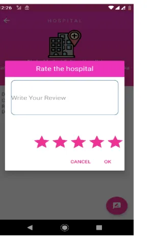 Figure 4.6: A Screenshot of doctor information rating and review system 
