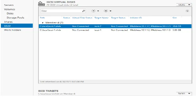 Figure 4.19.1: iSCSI Virtual Disk Management 