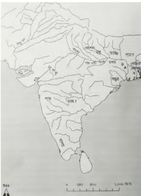 Figure 2.1 (c): The Mahajanapadas mentioned in Jain Sutra during the second urbanization(Image  Source: Rahman, 2012) 