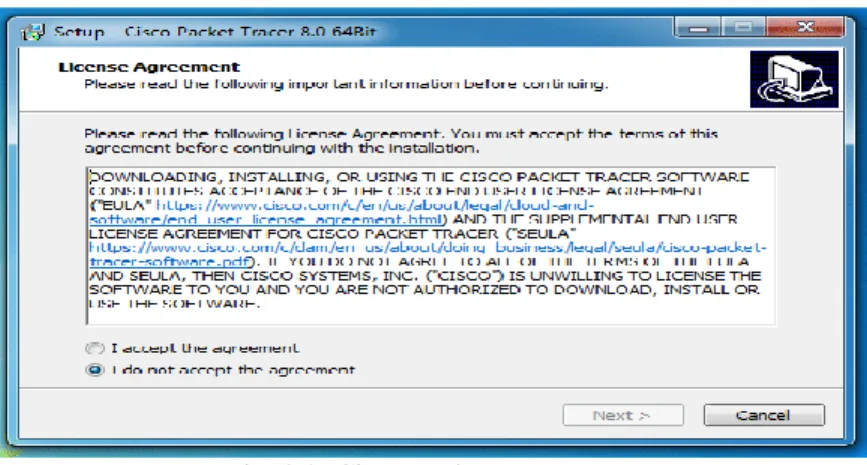 Fig. 3.2: Cisco Packet tracer setup 