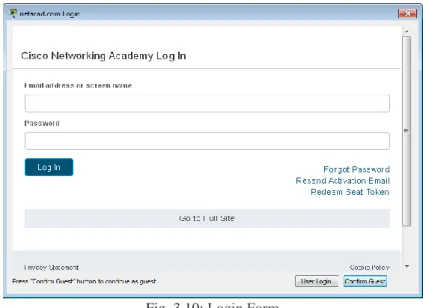 Fig. 3.10: Login Form 