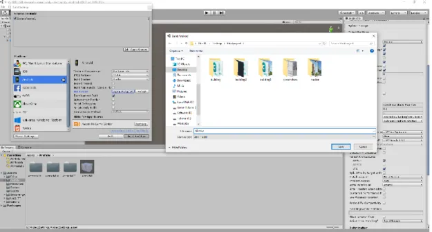 Figure 13: Unity Android Build Settings (A) 