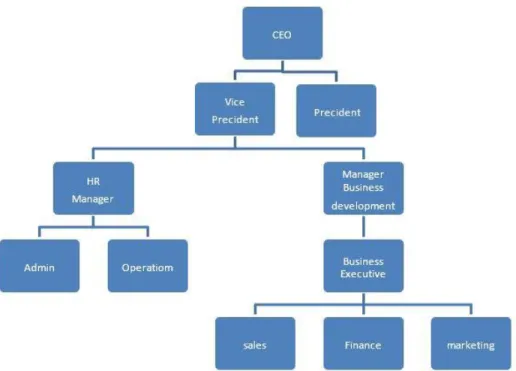 Figure 2.5 Organizational structure of EON SYSTEM 