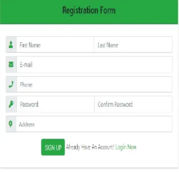 Figure 4.5: Register or Create Profile Page