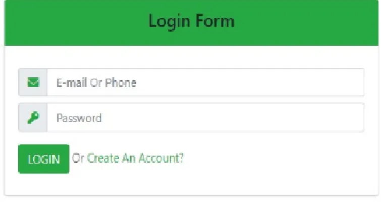 Figure 4.6: Log in Page 