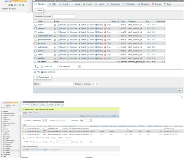 Figure 4.6: Database Option