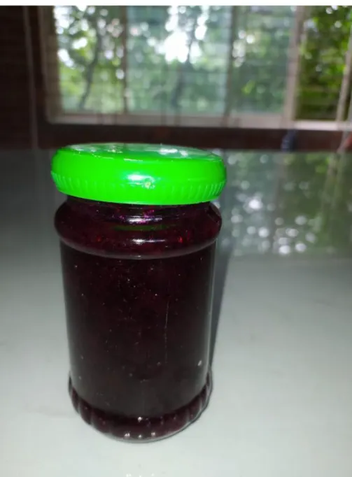 Figure 8: Dragon fruit Jam in Sterilized Glass Jar  