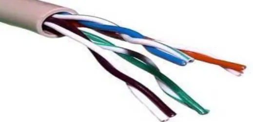 Figure 3.3:  Unshielded Twisted Pair (UTP) Cable. 