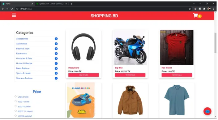 Figure 5.1: Products View 