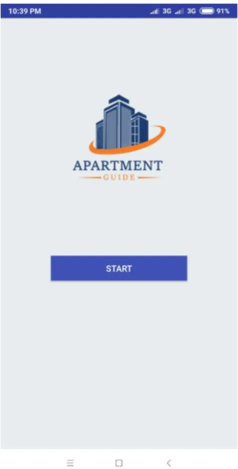 Figure 4.1.1 Start Page  