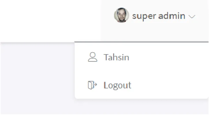 Figure 5.1.21: Admin logout 