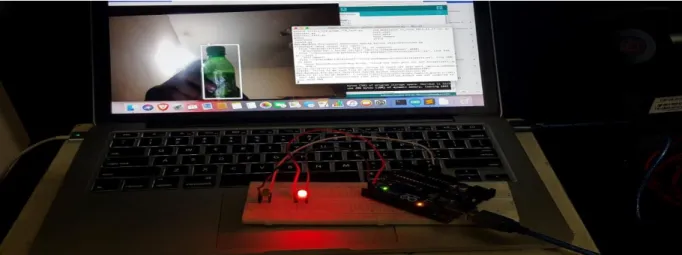 Figure 4.2.1: Since we are working with the bottle, so just keep the bottle in the room  and detect it with signal