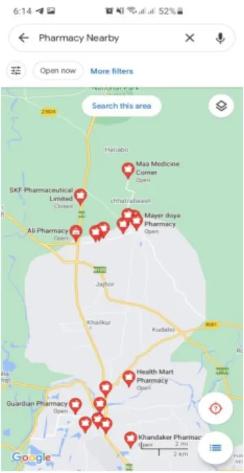 Figure 4.4.1: Pharmacy in Map Layout