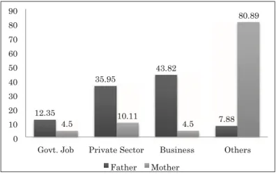 Figure 4.5.2: Guardians’ Occupational Background  Others-  