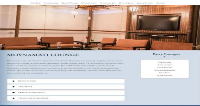 Figure 4.4: Party Lounge Feature 