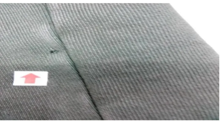 Fig 2.13.3 Fabric Hole/Reject 